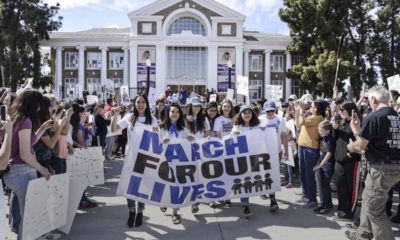 Photo of people at the March for Our Lives rally at Fresno High School