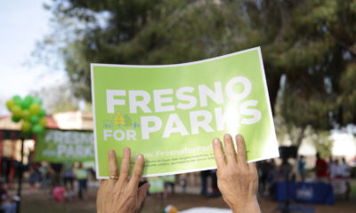 GV Wire photo of Fresno For Parks sign