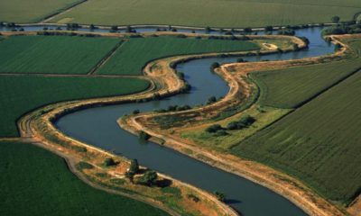 Aerial overview of the San Joaquin-Sacramento River Delta