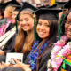 Fresno State graduates at commencement ceremony.