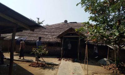 Picture of a camp for displaced Rohingyas in the city of Sittwe in western Myanmar