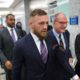 Photo of Conor McGregor leaving the courthouse