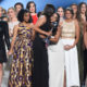 Photo of 140 survivors of sexual abuse receiving the Award for Courage at the ESPYs