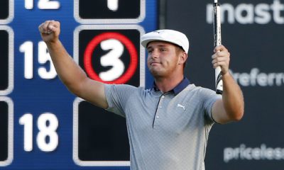 Photo of Bryson DeChambeau winning his second straight FedEx Cup tournament