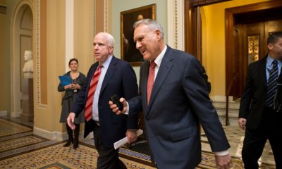 Photo of Sen. John McCain and Senate Minority Whip Jon Kyl in 2012