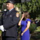 Photo of former New York City firefighter Andy Isolano and ABC 30 news anchor Margot Kim