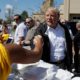 Photo of President Donald Trump visiting the Temple Baptist Church