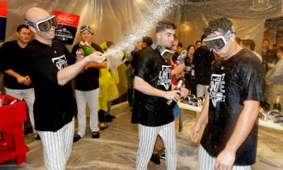 Photo of New York Yankees celebrating a win