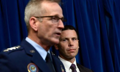 Photo of U.S. Customs and Border Protection Commissioner Kevin McAleenan and Commander of United States Northern Command and North American Aerospace Defense Command Gen. Terrence John O'Shaughnessy