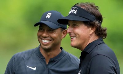 Photo of Tiger Woods and Phil Mickelson