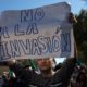 Photo of protester in Tijuana