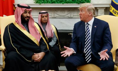 Photo of President Trump meeting with Saudi Arabia's crown prince