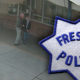 Composite of screen image and Fresno PD logo