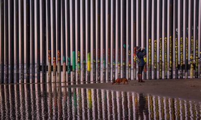 Photo of the border fence