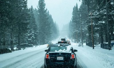 Photo of heavy snow that made it slow going for Lake Tahoe area motorists the weekend of Jan. 5-6, 2019.