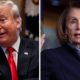 Photo combination of Donald Trump and Nancy Pelosi