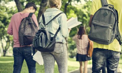 Photo of college students walking