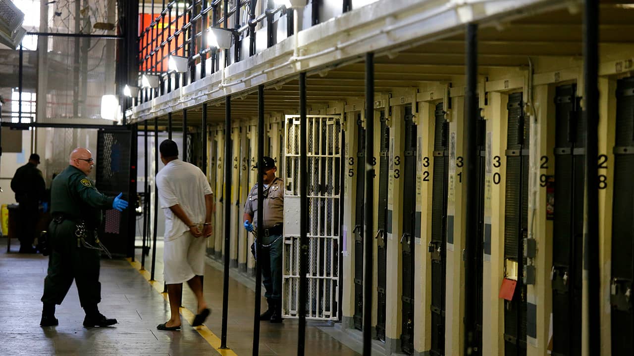 Photo of prisoners in San Quentin