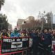 Photo of anti-Trump protest by members of MECHa de UCLA