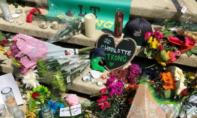 Photo of memorial at the University of North Carolina at Charlotte