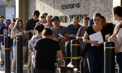 DMV offices, long lines