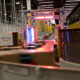 Photo of conveyor belt in Amazon fullfilment center