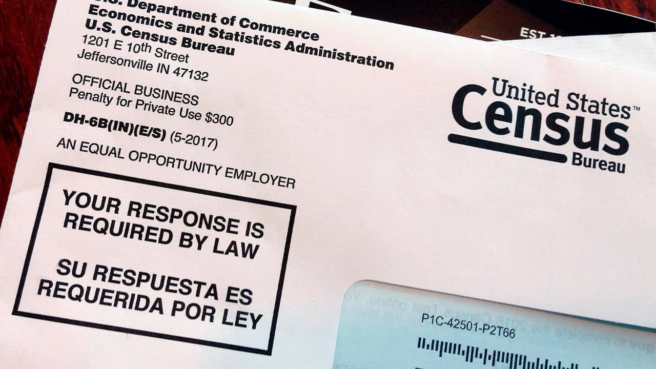 Photo of 2018 Census letter mailed to a U.S. resident