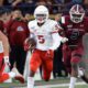 Photo of Fresno State's Jalen Cropper running with the football