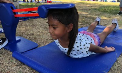 Photo of Kitana Cano stretching