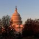 Photo of the Capitol is seen at sunrise in Washington