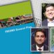 Composite image of Fresno General Plan cover and councilmen Luis Chavez, Miguel Arias, and Mike Karbassi