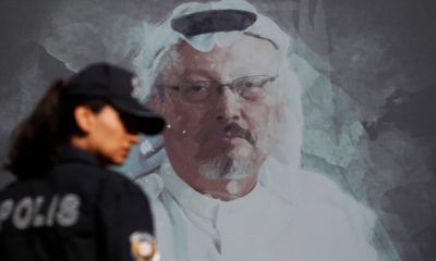 Photo of a picture of Jamal Khashoggi