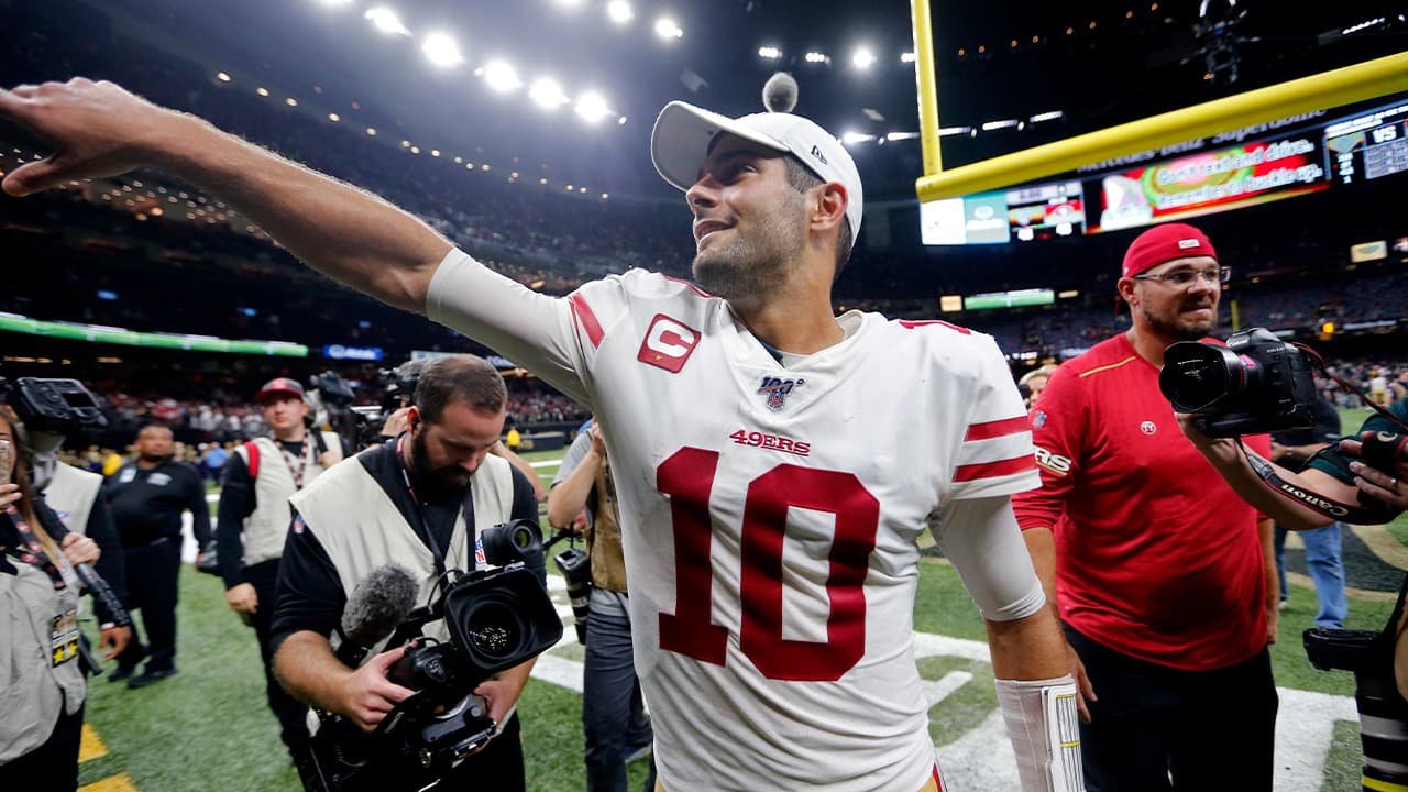 Photo of San Francisco 49ers quarterback Jimmy Garoppolo