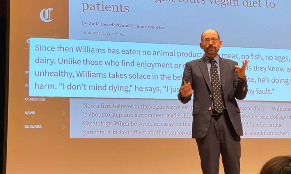 Photo of Dr. Michael Greger at Fresno City College