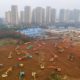 Photo of heavy equipment working at a site in Wuhan