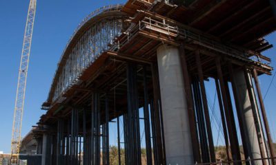 Photo of the California High-Speed Rail construction in Fresno