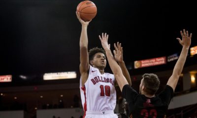 Orlando Williams launches a shot at the basket