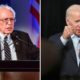 Photo combination of Sen. Bernie Sanders and former Vice President Joe Biden