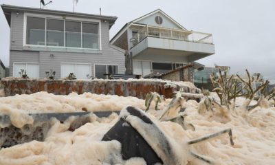 Photo of sea foam in Australia