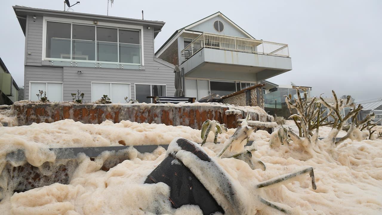 Photo of sea foam in Australia