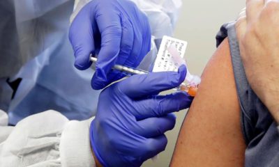 Photo of a person receiving a vaccine