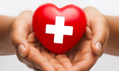 A heart with the Red Cross symbol