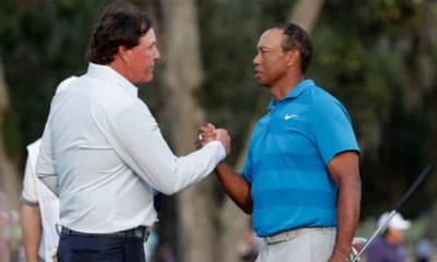 Photo of Phil Mickelson and Tiger Woods