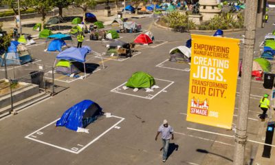 Photo of a homeless camp