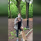 Screen shot of Amy Cooper, a white woman, calling 911 on Christian Cooper, an unrelated black man, because he asked her to keep her dog on a leash in Central Park