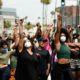 Photo of protesters in Beverly Hills