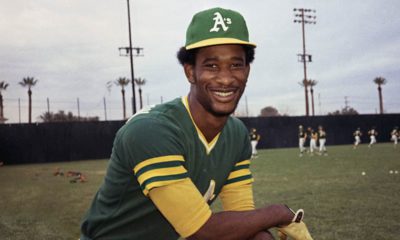 Photo of Claudell Washington in 1975