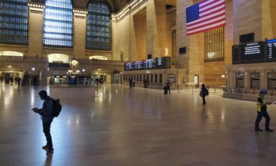 Photo of an empty Grand Central Station