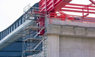 Picture of a bridge being built