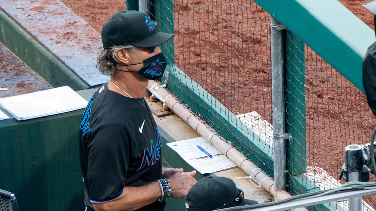 Photo of Miami Marlins' manager Don Mattingly